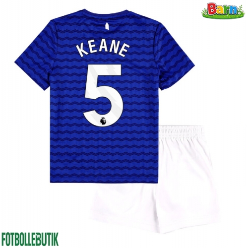 Everton Michael Keane #5 Hemmaställ Barn 2025-26 Kortärmad (+ Korta byxor)